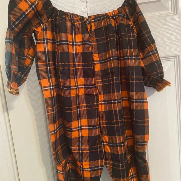 New Smocked Halloween Bubble Romper - Picture 6 of 6